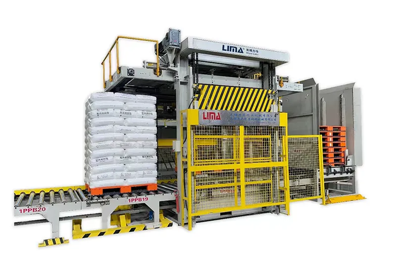Hệ thống bốc xếp bao lên pallet tự động