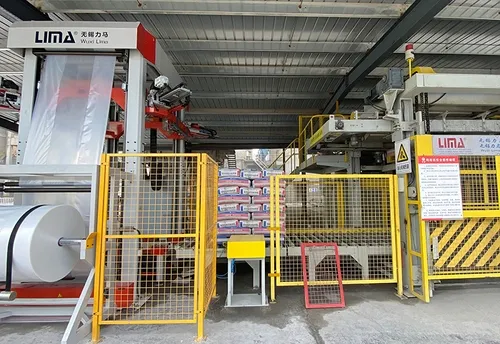 Máy chụp màng co tự động dùng trong dây chuyền đóng gói tự động